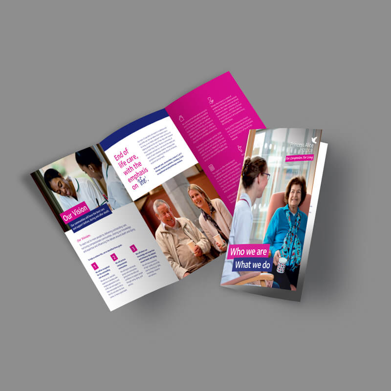Princess Alice Hospice Folded Leaflets Princess Alice Hospice Folded Leaflets