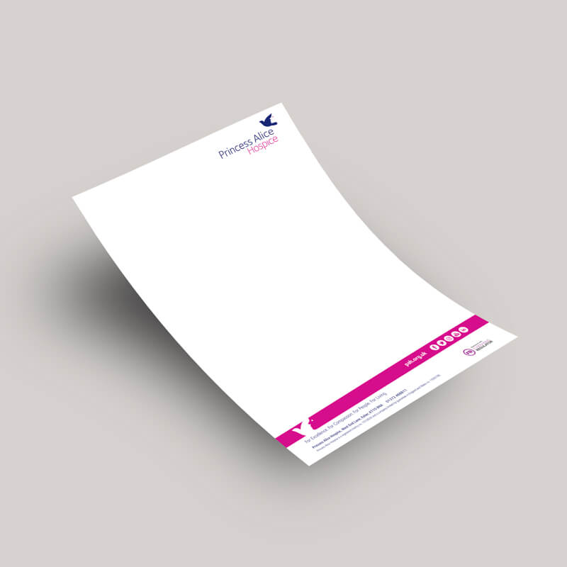 Princess Alice Hospice Letterheads Princess Alice Hospice Letterheads